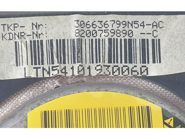 Подушка безопасности водителя 8200759890, 8200759890   Dacia Sandero