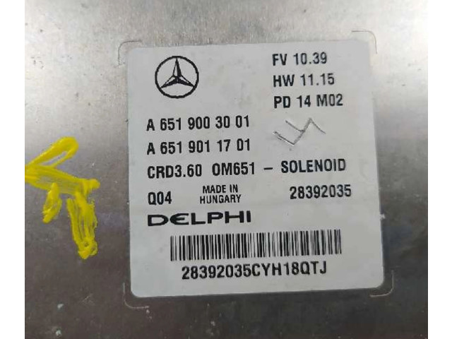 Řídící jednotka A6519003001, A6519011701   Mercedes-Benz CLA C117 X117 W117 2014