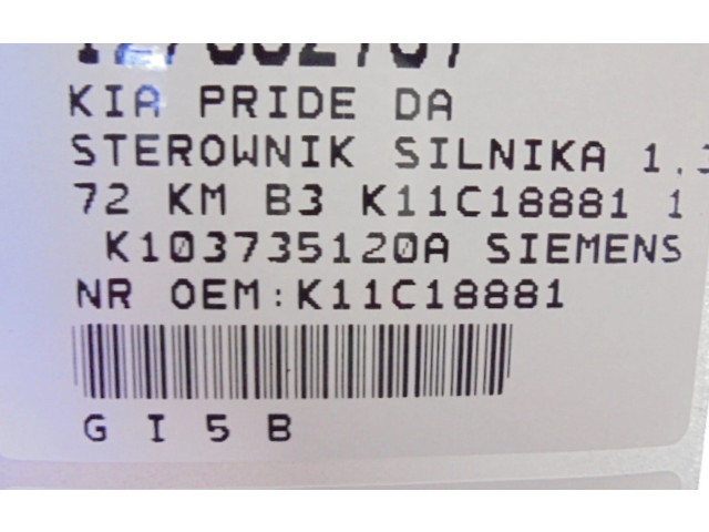 Řídící jednotka K11C18881, K11C18881   KIA Pride 2000