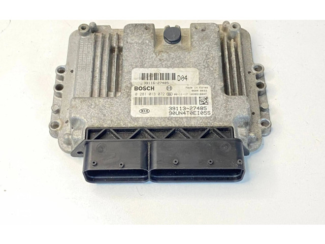Блок управления двигателем Блок управления 0281013072, 391136-27485   KIA Carens II