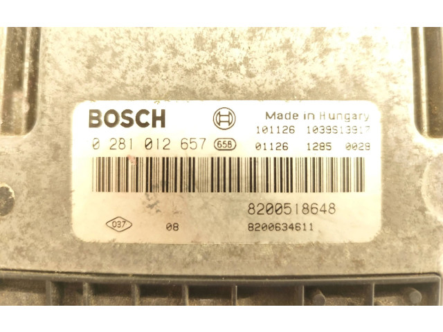 Řídící jednotka 8200518648, 0281012657   Suzuki Grand Vitara II 2008