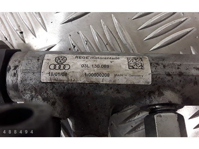 Топливная рампа 03l130089, 057130764h   Volkswagen Tiguan   для двигателя CBA