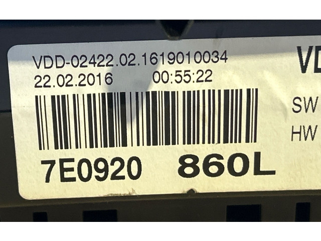 Панель приборов 7E0920860L, VDD0242202   Volkswagen Transporter - Caravelle T6       