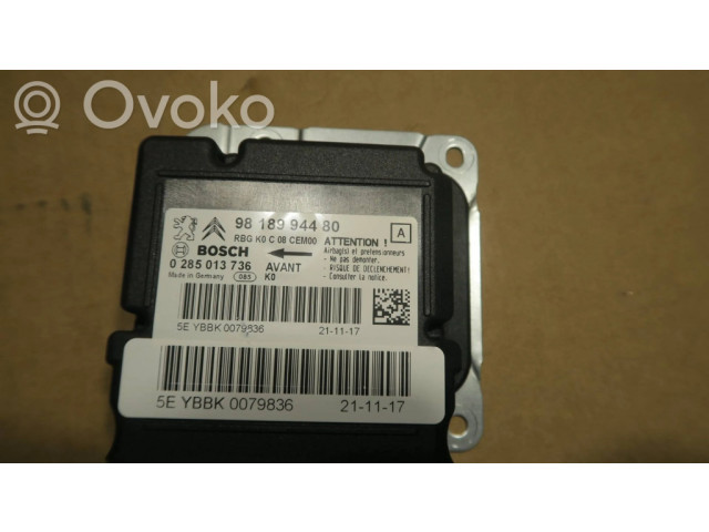 Блок подушек безопасности 9818994480   Citroen Jumpy
