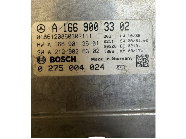 Блок управления A1669003302, A1669013601   Mercedes-Benz ML W166