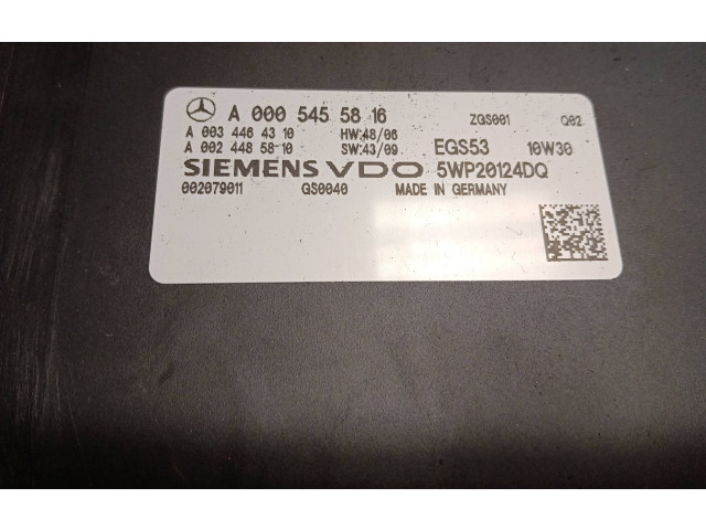 Блок управления коробкой передач A0005455816, A0024485810   Mercedes-Benz E C207 W207