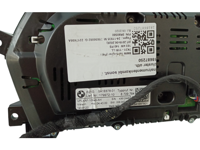 Přístrojová deska  BMW 1 F40 2020 62105A1E678, 62105A1E678  