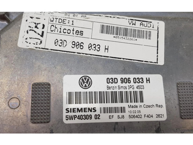 Блок управления двигателя 03D906033H, 03D906033H   Volkswagen Fox