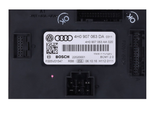 Pojistková skříňka Řídící jednotka BSM 4H0907063DK   Volkswagen Touareg II 2017