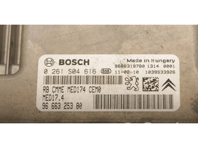 Блок управления двигателя 0261S04616, 9666325380   Peugeot RCZ