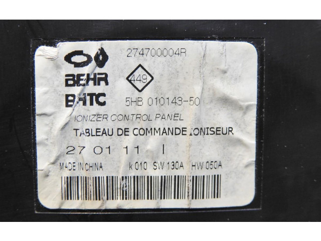 Блок управления климат-контролем 274700004R   Renault Latitude (L70)