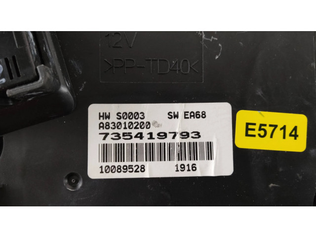 Блок управления климат-контролем 735419793, A83010200   Fiat Grande Punto