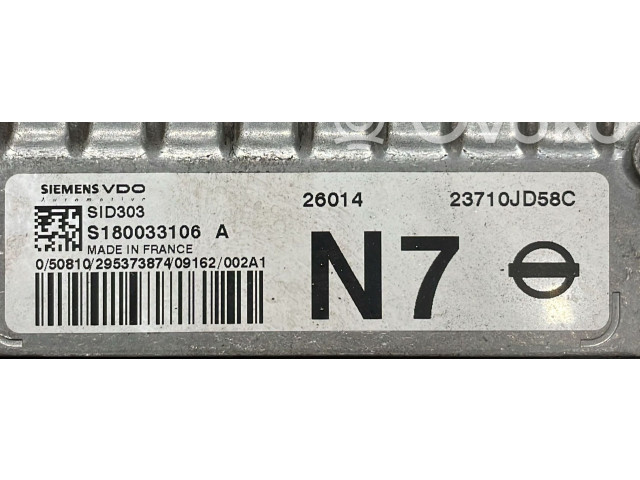 Řídící jednotka 23710JD58C, 23710JD58C   Nissan Qashqai 2008