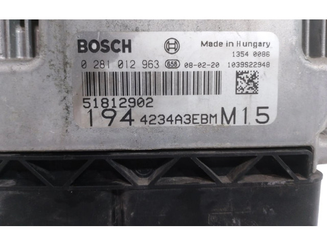 Řídící jednotka 51812902, 0281012963   Fiat Croma 2008