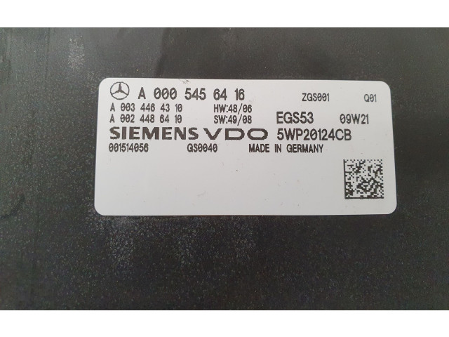 Блок управления коробкой передач A0005456416   Mercedes-Benz E W212