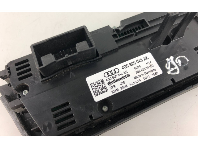 Блок управления климат-контролем 4G0820043AK   Audi A6 S6 C7 4G