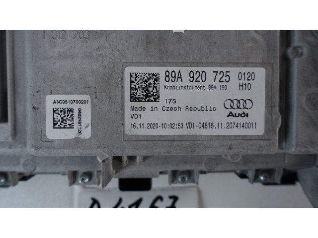 Спидометр (приборный щиток) LICZNIK VIRTUAL ZEGARY LCD AUDI Q4 E-TRON 89A 89A920725   Audi Q4 Sportback e-tron      