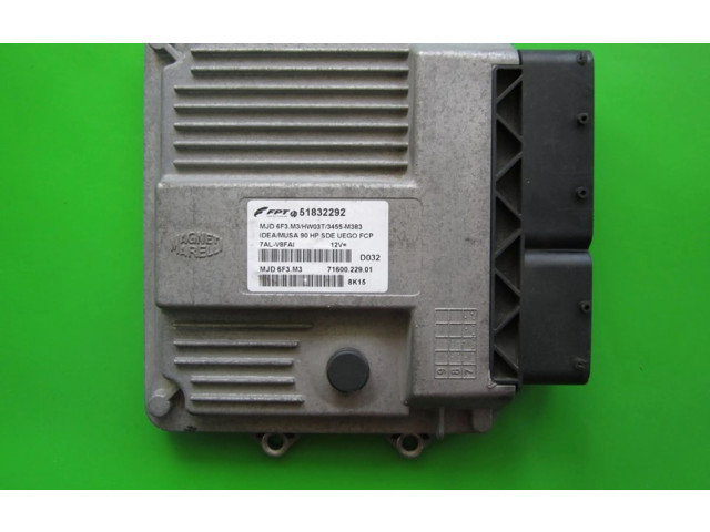 Řídící jednotka 51832292, 7160022901   Lancia Musa 2008