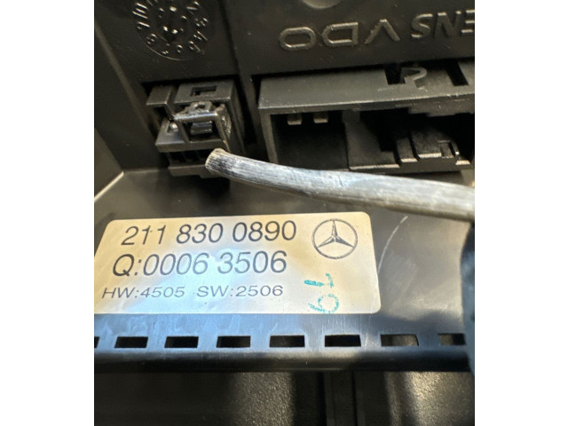 Блок управления климат-контролем 2118300890, 00063506   Mercedes-Benz E W211
