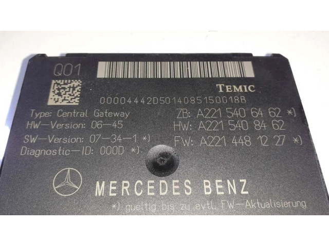 Блок управления A2215406462, A2215408462   Mercedes-Benz S AMG W221