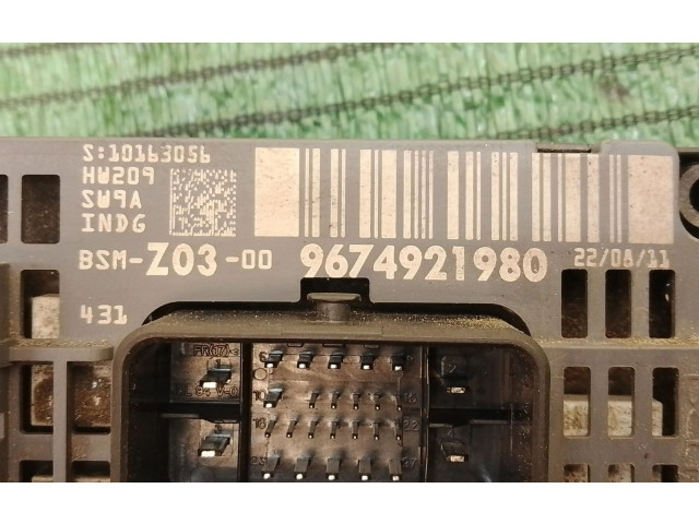 Pojistková skříňka Řídící jednotka BSM 9674921980, 9674921980   Peugeot 508 