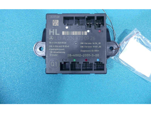 Блок комфорта A2048700926, IMPRK827320   Mercedes-Benz C W204   
