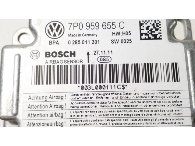 Блок подушек безопасности 7P0959655C, 0285011201   Porsche Cayenne (92A)