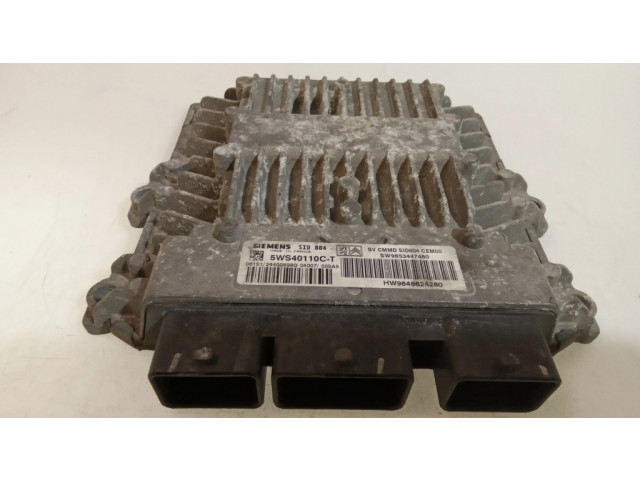 Блок управления двигателя 5WS40110CT, SW9653447480   Citroen C3