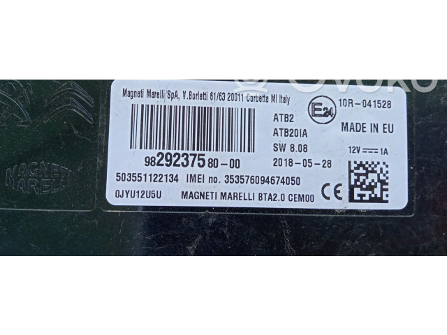 Řídící jednotka 9829237580, 9829237580   Peugeot 208 2014