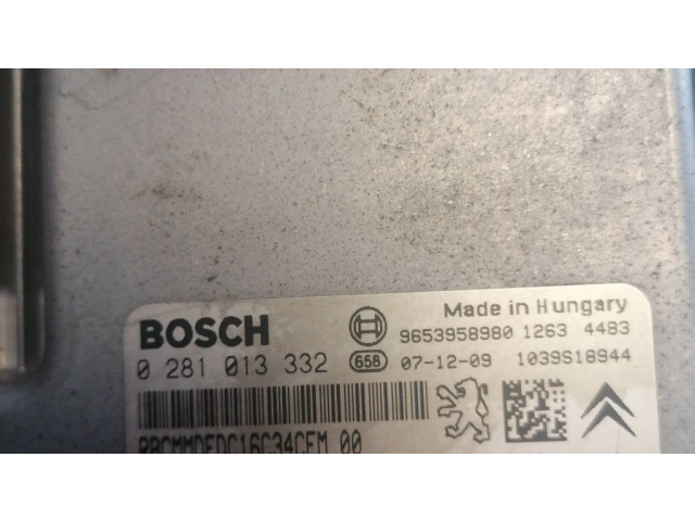 Řídící jednotka 9664257580, 9653958980   Citroen C4 I 2006