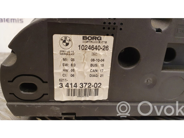 Панель приборов 102464026, 341437202   BMW X3 E83       