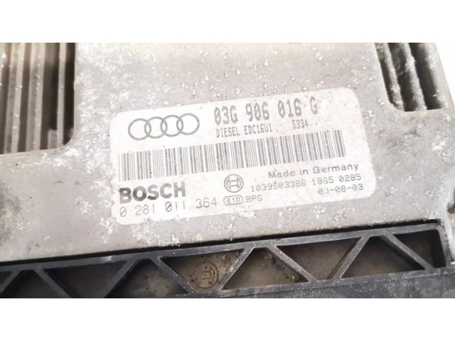 Блок управления двигателя 03g906016g, 0281011364   Audi A3 S3 8P