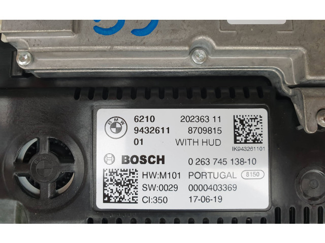 Přístrojová deska  BMW 3 G20 G21 2019 8709815, 0000403369  