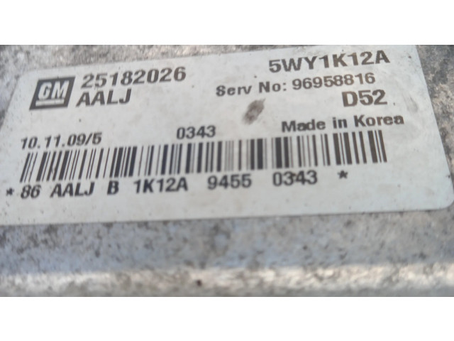 Řídící jednotka 25182026, 96958816   Chevrolet Spark 2011