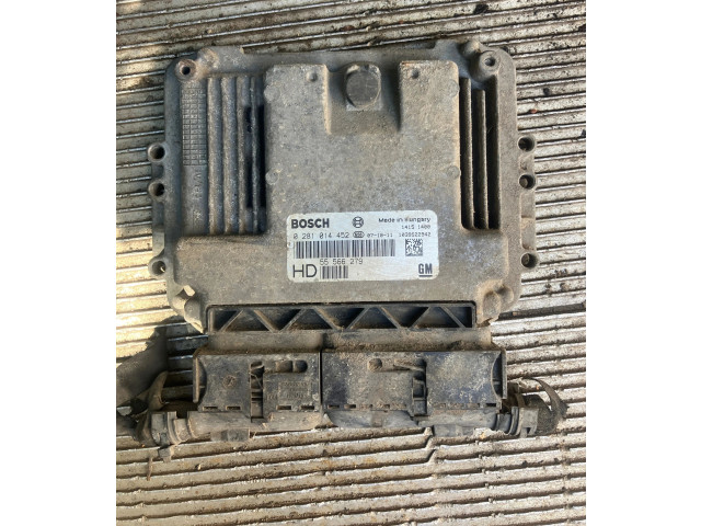 Блок управления двигателя 55566279, 0281014452   Saab 9-3 Ver2