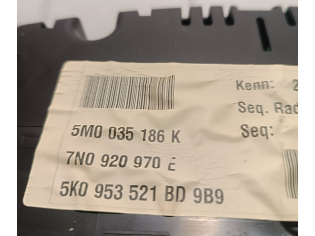 Přístrojová deska  Volkswagen Sharan 2012 7N0920970E, 5M0035186K  