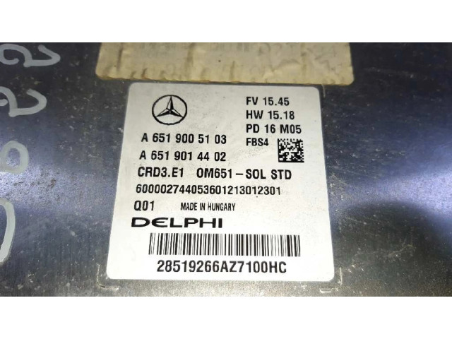 Řídící jednotka A6519005103, 28519266AZ7100HC   Mercedes-Benz A W176 2016