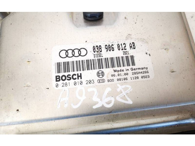 Řídící jednotka 038906012ab, 0281010203   Audi A6 S6 C5 4B 2000