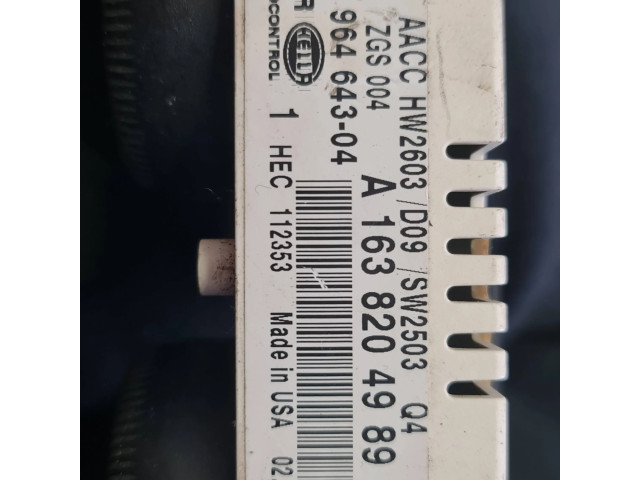 Блок управления климат-контролем A1638204989, 96464304   Mercedes-Benz ML W163