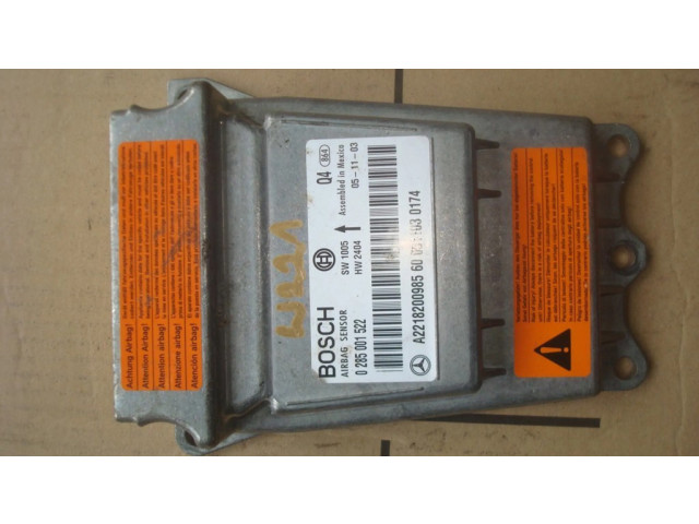 Блок подушек безопасности A2218200985   Mercedes-Benz S W221
