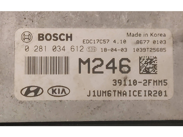 Řídící jednotka 391102FMM5, EDC17C57   KIA Sorento 2019