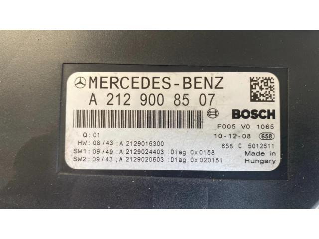   Pojistková skříňka A2129008507, A2129020603   Mercedes-Benz E W212 2010