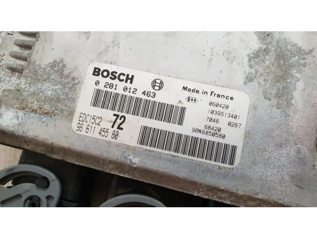 Блок управления двигателя 9663445480, 0281012463   Peugeot 807