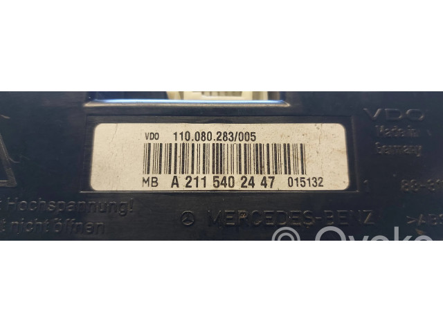 Панель приборов A2115402447, 110080283005   Mercedes-Benz E W211       