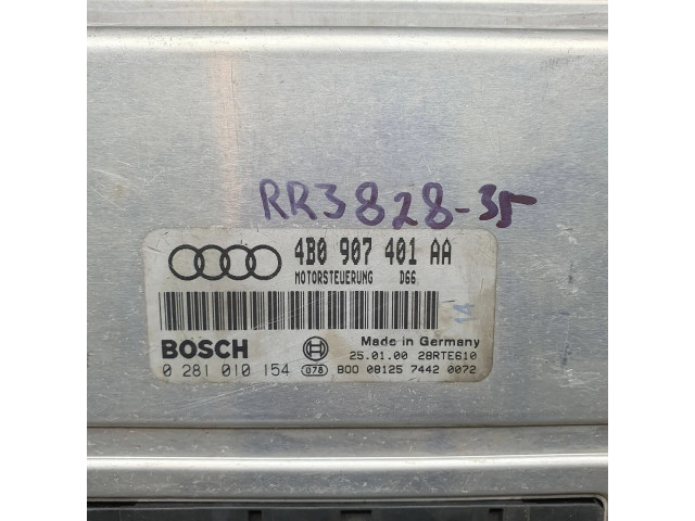 Блок управления двигателя 4B0907401AA, 0281010154   Audi A6 S6 C5 4B