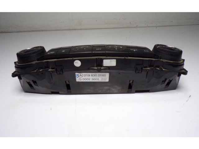 Блок управления климат-контролем A2198300585, 2198300585   Mercedes-Benz CLS C219