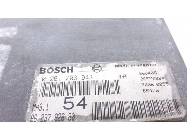 Řídící jednotka 9623792680, 0261203943   Peugeot 106 1995