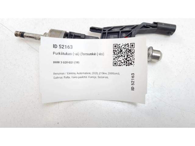 Vstřikovač 8656548, 102135   BMW 3 G20 G21  pro benzínový / Электричество motor 2.0 XB1G 