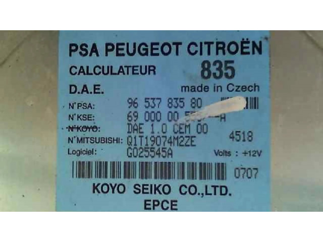 Блок управления 9653783580   Citroen C3