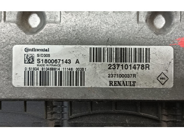 Блок управления двигателя 237101478R, 237100037R   Renault Fluence